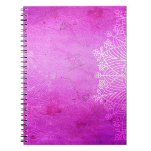 Mandala rosa Design Meditation zen Notizblock