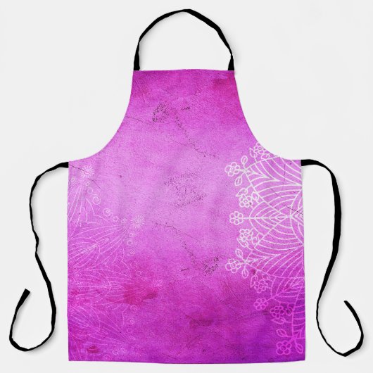 Mandala rosa Design Meditation zen Schürze (Vorderseite)