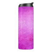 Mandala rosa Design Meditation zen Thermosbecher (Nach links gedreht)