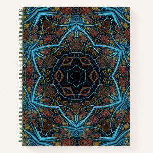 Mandala-Rosette Boho-Boheme-Stil Dandy-Muster Notizblock
