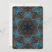 Mandala Rosette Boho Bohemisch Style Dandy Pattern Einladung (Vorderseite)