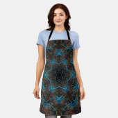 Mandala Rosette Boho Bohemisch Style Dandy Pattern Schürze (Getragen)