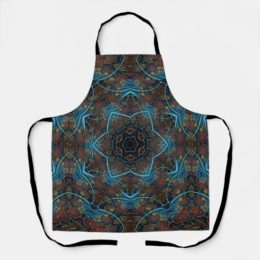Mandala Rosette Boho Bohemisch Style Dandy Pattern Schürze (Vorderseite)
