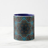 Mandala Rosette Boho Bohemisch Style Dandy Pattern Tasse (Zentrum)