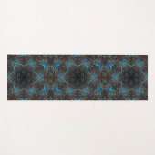 Mandala Rosette Boho Bohemisch Style Dandy Pattern Yogamatte (Vorderseite (Horizontal))