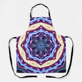 Mandala Rosette Floral Trippy Retro Hippie Boho Schürze (Vorderseite)