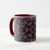 Mandala Rosette Floral Twine Retro Boho Tasse (Vorderseite Links)