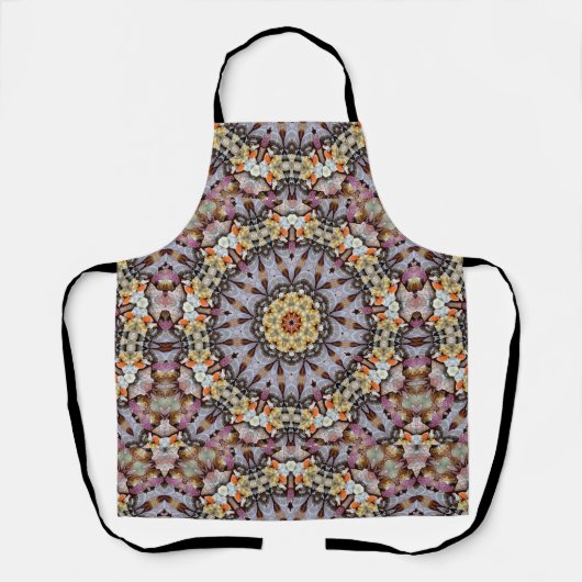 Mandala Rosette Retro Hippie Boho Chic Bohemisch Schürze (Vorderseite)