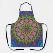 Mandala Rosette Retro Hippie Boho Chic Bohemisch Schürze (Vorderseite)