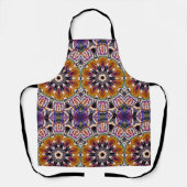 Mandala Rosette Retro Hippie Boho Chic Bohemisch Schürze (Vorderseite)