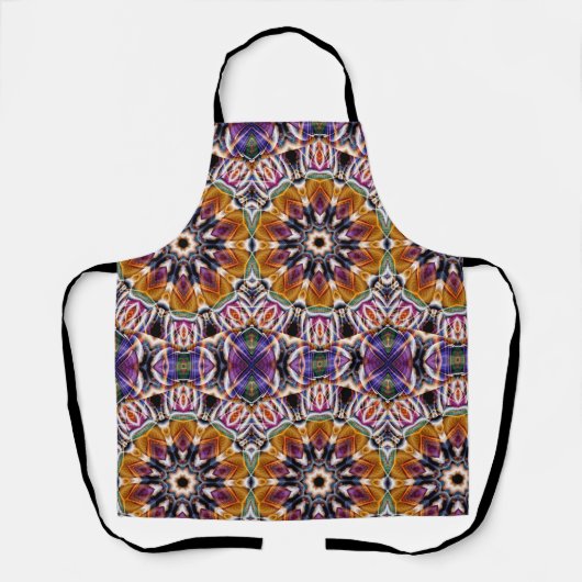 Mandala Rosette Retro Hippie Boho Chic Bohemisch Schürze (Vorderseite)