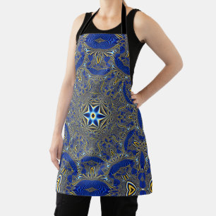 Mandala Rosette Retro Hippie Boho Chic Bohemisch Schürze