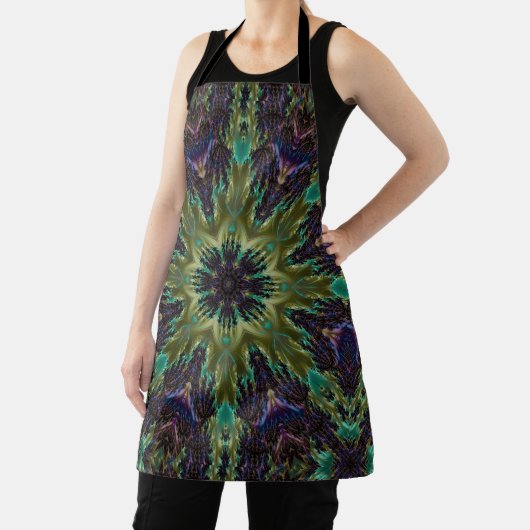 Mandala Rosette Retro Hippie Boho Chic Bohemisch Schürze (InSitu)