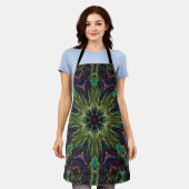 Mandala Rosette Retro Hippie Boho Chic Bohemisch Schürze (Getragen)
