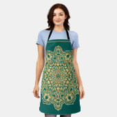 Mandala Rosette Retro Hippie Boho Chic Bohemisch Schürze (Getragen)