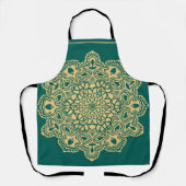 Mandala Rosette Retro Hippie Boho Chic Bohemisch Schürze (Vorderseite)