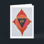 Mandala rot feiertagskarte<br><div class="desc">Mandala rot für Ursprung,  Erdung,  Stabilität</div>