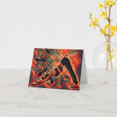 Mandala Rote Meditation Namaste Spirituelle Geburt Karte (Gelbe Blume)