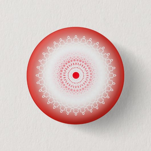 Mandala rouge button (Vorderseite)