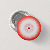 Mandala rouge button (Vorne & Hinten)