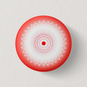 Mandala rouge button