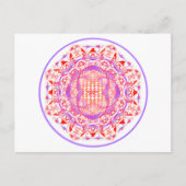 Mandala_rouge_violet Postkarte (Vorderseite)