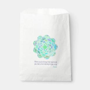 Mandala Rumi Joy Quote Geschenktütchen
