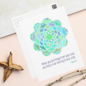 Mandala Rumi Joy Quote Postkarte