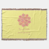 Mandala Rumi Wound Zitat Decke (Vorderseite)