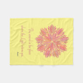 Mandala Rumi Wound Zitat Fleecedecke (Vorderseite (Horizontal))