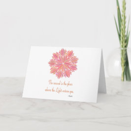 Mandala Rumi Wound Zitat Karte