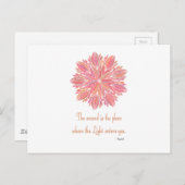 Mandala Rumi Wound Zitat Postkarte (Vorne/Hinten)