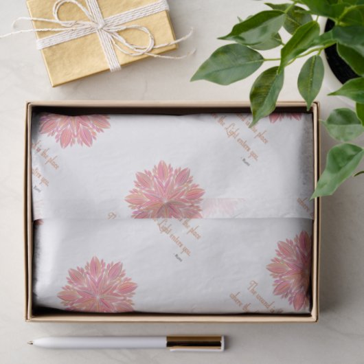 Mandala Rumi Wound Zitat Seidenpapier (Geschenk)