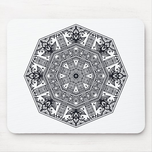 Mandala-runde Verzierung Mousepad (Vorne)