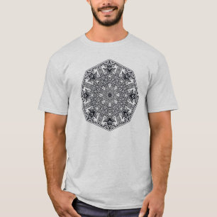 Mandala-runde Verzierung T-Shirt