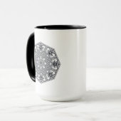 Mandala-runde Verzierung Tasse (Vorderseite Links)