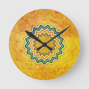 Mandala Runde Wanduhr
