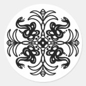 Mandala Runder Aufkleber (Vorderseite)