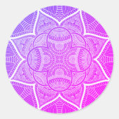 Mandala Runder Aufkleber (Vorderseite)
