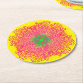 mandala runder pappuntersetzer (Angewinkelt)