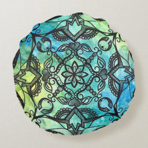 Mandala Rundes Kissen