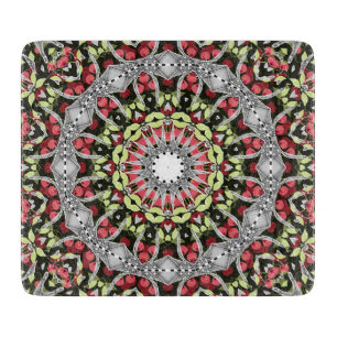 Mandala rundes Muster kaleidoscope retro moroccan Schneidebrett