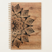 Mandala Rustic Wood Yearly Planer (Vorderseite)