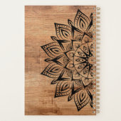 Mandala Rustic Wood Yearly Planer (Rückseite)