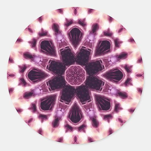 Mandala Sacred Circles #002 Runder Aufkleber (Vorderseite)