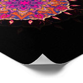 Mandala Sacred Geometry Prana Kunst, Dichtung und Poster (Ecke)