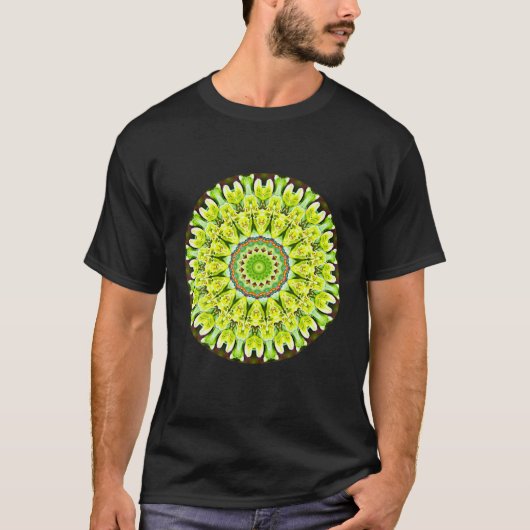Mandala Sacred Geometry Prana Yoga Mantra Om T-Shirt (Vorderseite)