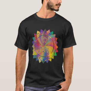 Mandala Sacred Geometry Prana Yoga Mantra Om T-Shirt