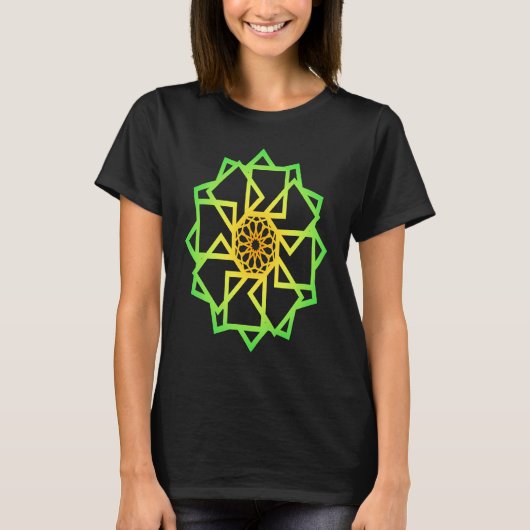 Mandala Sacred Geometry  Spiritual Graphic T-Shirt (Vorderseite)