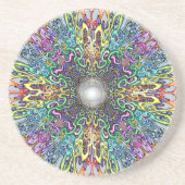 Mandala Sandstein Untersetzer (Vorne)